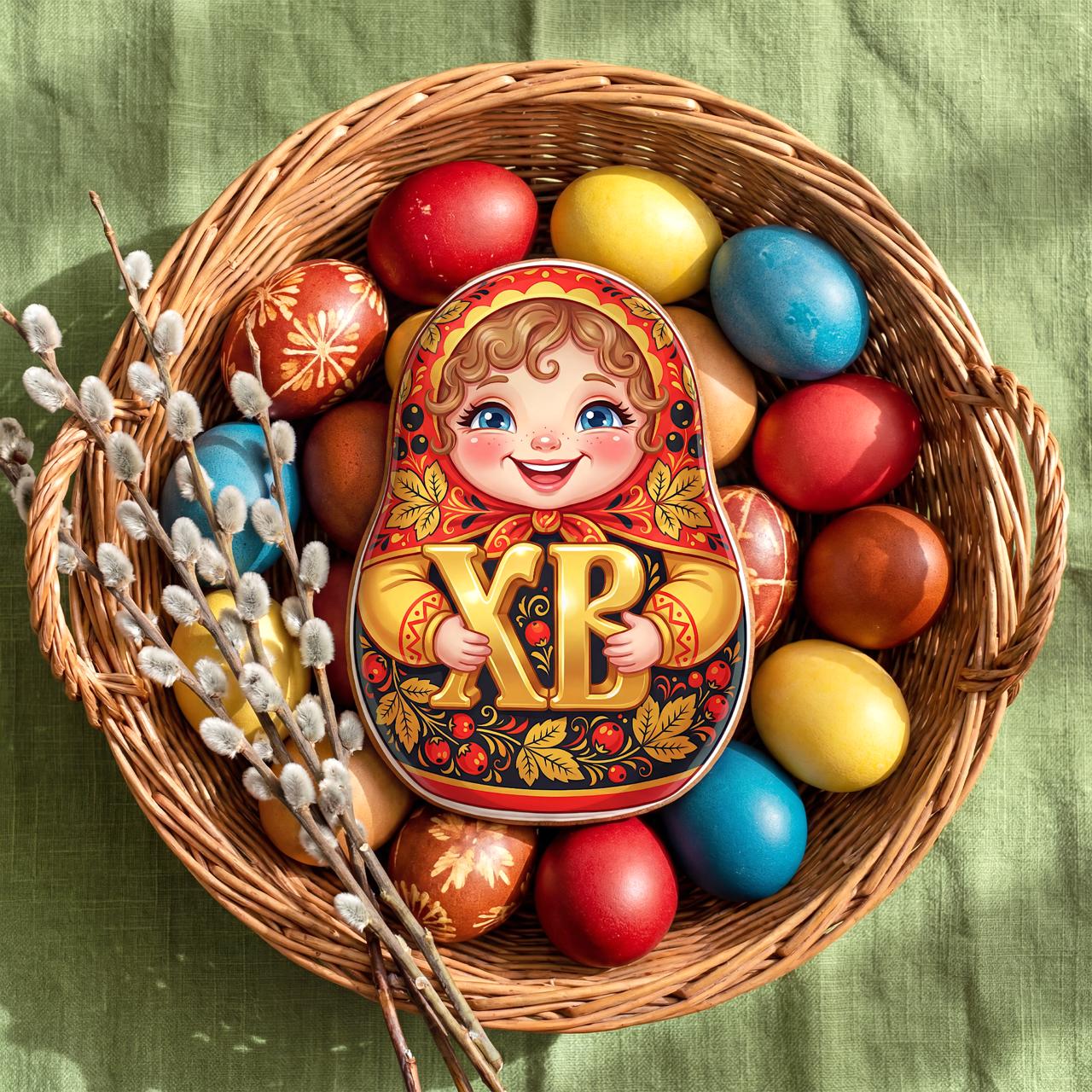 Веселые пасхальные матрешки