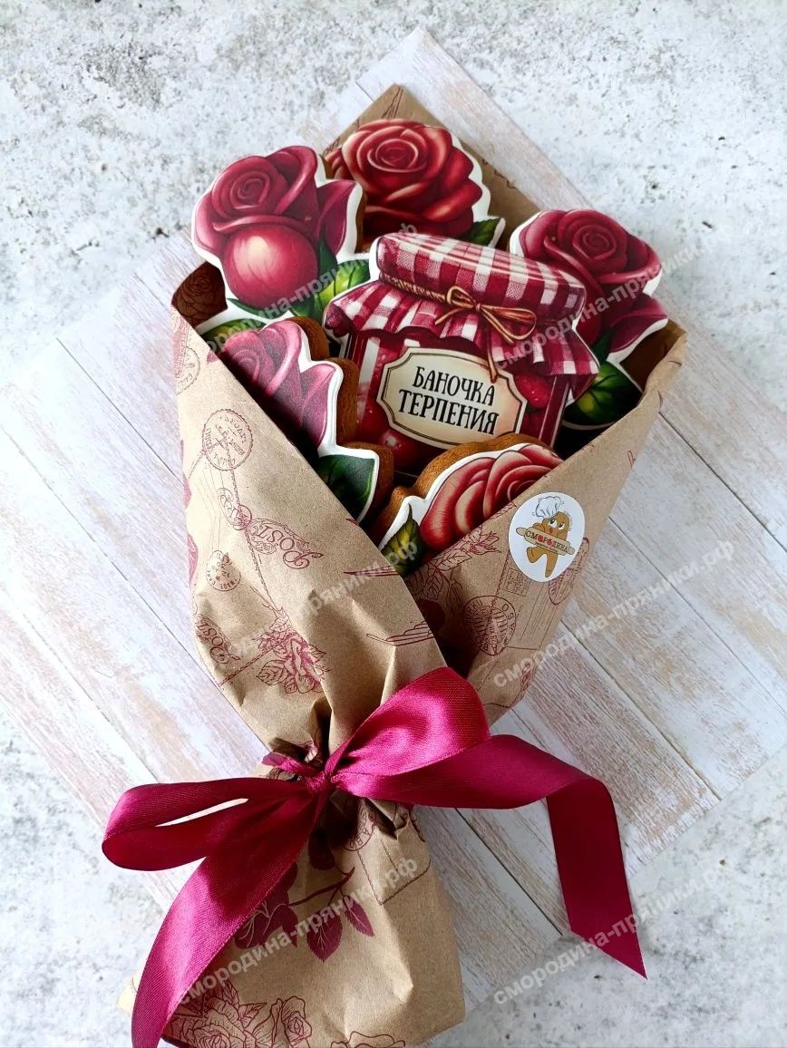 Букет из пряничных роз